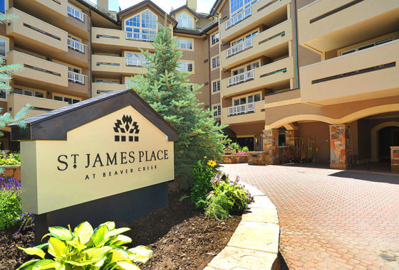 entrance to the St. James Place in Beaver Creek, CO